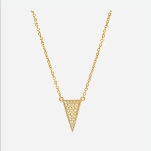 ANNA BECK - 18K YELLOW GOLD PLATED OVER SILVER RAISED ARROW NECKLACE
